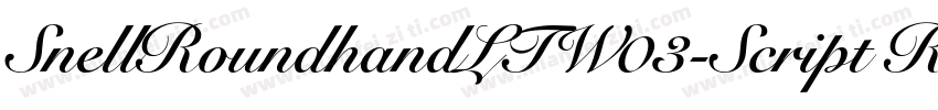 SnellRoundhandLTW03-Script Regular字体转换